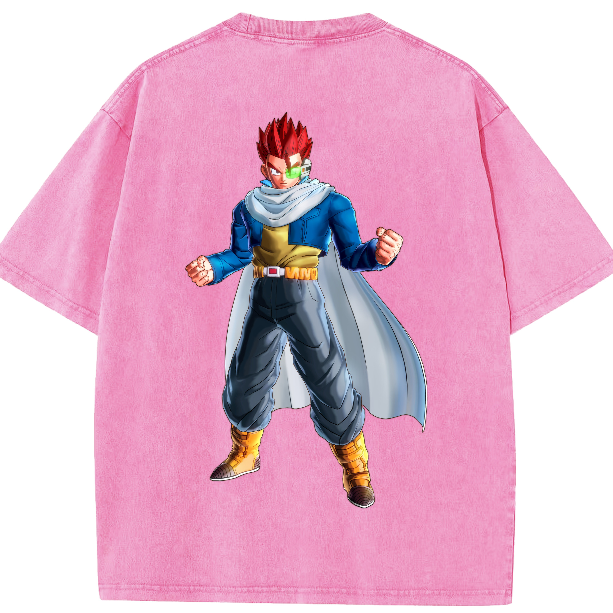 （画像用） ドラゴンボール 孫 悟飯（そんごはん）DRAGON BALL Son Gohan 綿100% ヴィンテージ風 半袖Tシャツ（背面プリント）